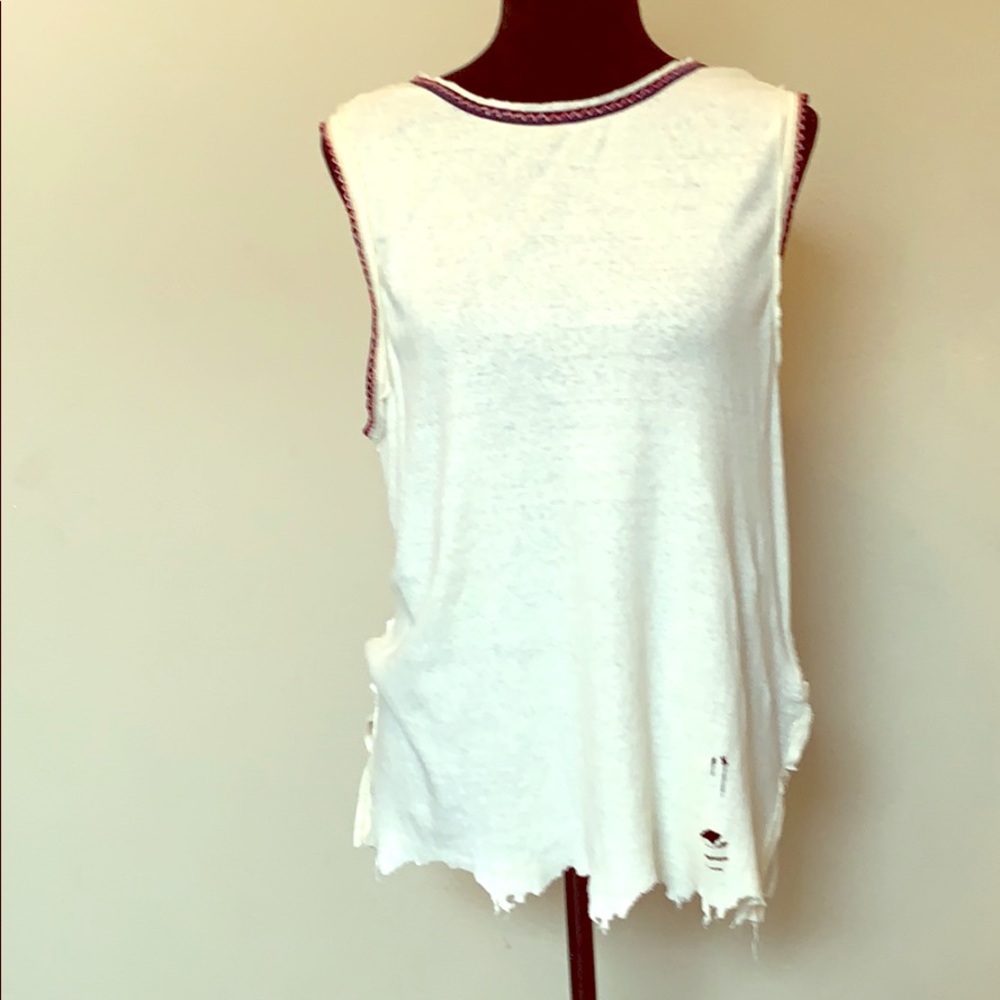 NWT Free People Distressed Tank